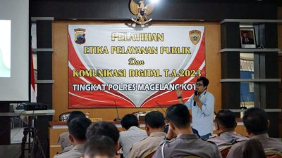 Polres Magelang Kota Gelar Pelatihan Etika Komunikasi Publik dan Komunikasi Digital