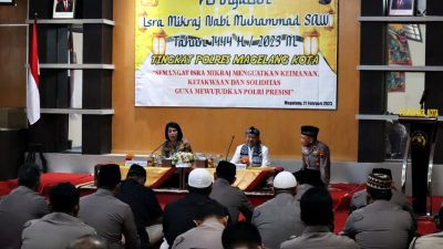 Polres Magelang Kota Peringati Isra’ Mi’raj Nabi Muhammad SAW 1444 H