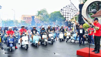 Bupati Kudus Ajak Komunitas Vespa Jadi Pelopor Keselamatan Berlalulintas