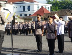 Kapolres Magelang Kota Pimpin Upacara Sertijab Dua Pejabat Utama