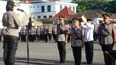 Kapolres Magelang Kota Pimpin Upacara Sertijab Dua Pejabat Utama