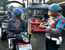 Jadi Contoh Masyarakat dan Tekan Pelanggaran, Sipropam Polresta Magelang Lakukan Gaktibplin