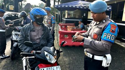 Jadi Contoh Masyarakat dan Tekan Pelanggaran, Sipropam Polresta Magelang Lakukan Gaktibplin