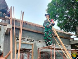 Tingkatkan Keamanan, Babinsa Pasarbatang Motivasi Warga Bangun Pos Kamling