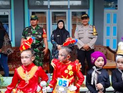 Babinsa Kemirirejo Hadiri Serah Terima Jabatan Mayoret Drumband Gita Nada