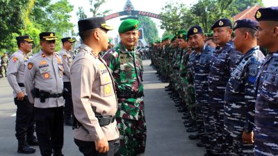 Dukung Kebijakan Komando Atas, Kodim dan Polres Batang Gelar Apel Sinergitas