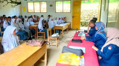Pelajar MA Muhammadiyah Songing Ikuti Sosialisasi Pemilu