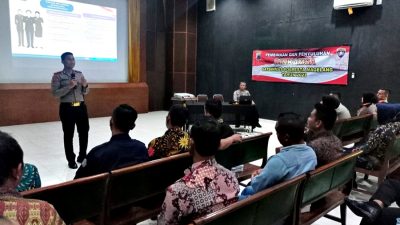 Satbinmas Polresta Magelang Beri Penyuluhan Pam Swakarsa Kepada Puluhan Satpam TWCB