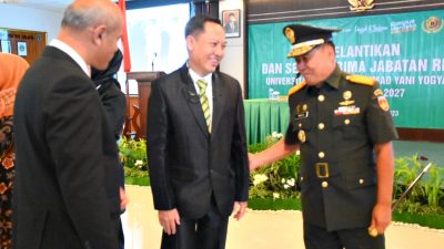 Danrem 072/Pamungkas hadiri Sertijab Rektor Unjaya