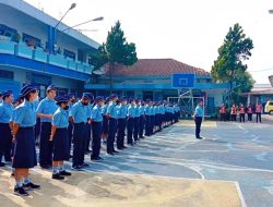 Cegah Pelajar Berkonflik dengan Hukum, Kapolsek Muntilan Pimpinan Apel Kedisiplinan