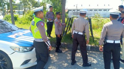 Pastikan Keamanan Arus Mudik, Kasatlantas Polres Brebes Cek Sejumlah Pos Pelayanan