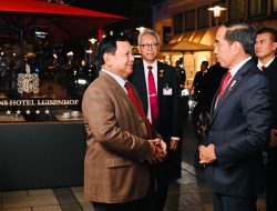 Momen Kompak Prabowo dan Jokowi di Jerman