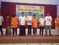 Peduli Anak Yatim, LSM Landep Adakan Lomba Bedug, Bukber dan Santunan di Islamic Center Brebes