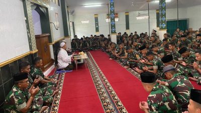 Prajurit Yonarmed 11 Kostrad Gelar Doa Bersama Memperingati Nuzulul Qur’an di Bulan Suci Ramadan