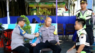 Pastikan Personel Pos Pam Dalam Kondisi Sehat, Sie Dokkes Polresta Magelang Periksa Kesehatan