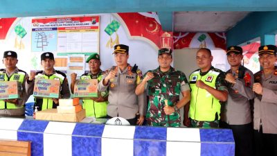 Berikan Support, Kapolresta Magelang Bersama Dandim 0705/ Magelang Kunjungi Pos Pengamanan