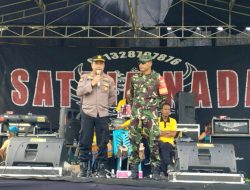 Bersama Kodim 0705/ Magelang, Polresta Magelang Amankan Rangkaian Acara Halal Bihalal