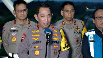 Kapolri  Pantau Arus Balik di Kilometer 70