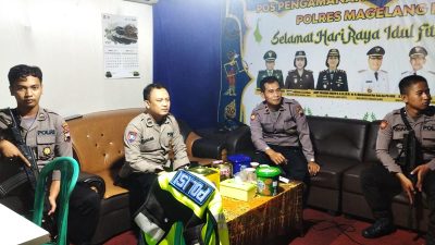 Pospam Shopping Polres Magelang Kota Giatkan Patroli Rutin Selama OKC 2023