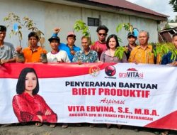 Komitmen Tingkatkan Kesejahteraan Masyarakat dan Petani, Vita Ervina Bagikan 50 Ribu Bibit Buah Produktif