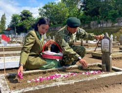 Sambut HUT Ke-62 Divif 2, Danyonarmed 11 Kostrad Pimpin Ziarah ke TMP Giri Dharmoloyo