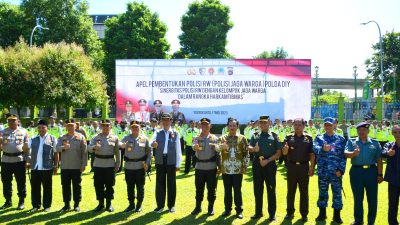 Danrem 072/Pamungkas Hadiri Apel Pembentukan dan Pelantikan Polisi RW Polda DIY
