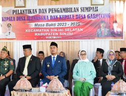 Ketua DPRD Sinjai Dampingi Bupati ASA Lantik Kades Terpilih di Sinjai Borong dan Sinjai Borong