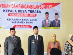 Ketua DPRD Sinjai Hadiri Pelantikan Kades Terpilih Desa Gantarang