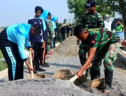 Pramuka SMA Negeri 1 Mejobo Kiprah Dalam TMMD Ke-116 Kodim 0722/Kudus