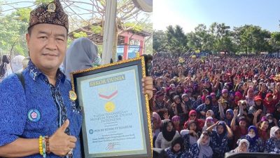 Senam Masal 11.176 Buruh Rokok PT Djarum Kudus Pecahkan Rekor Muri