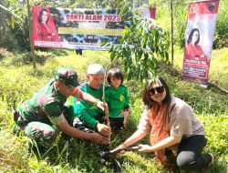 Jaga Mata Air, Vita Ervina Bersama FMMH Tanam Pohon di Lereng Merapi