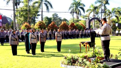 Kapolresta Magelang Pimpin Upacara Sertijab Kabag SDM dan Kabag Ops