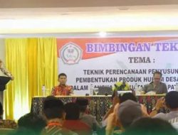 Bupati Sinjai Buka Bimtek Penyusunan Produk Hukum di Desa