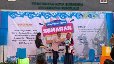 Wujud Apresiasi, Kecamatan Sukolilo Beri Awarding Kepada UMKM Melalui Acara Semarak Sukolilo