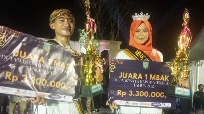 Franky dan Jihan Dinobatkan Sebagai Mas dan Mbak Duta Wisata Kudus 2023