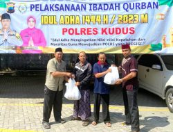 Qurban Presisi, Polres Kudus Bagikan 543 Paket Daging