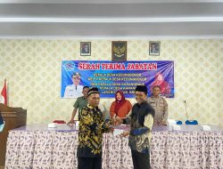 Pasca Mundurnya 2 Kepala Desa, Camat Larangan Gelar Sertijab Pj Kades