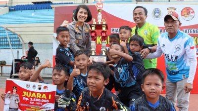 Kompetisi Sepakbola Usia Dini Kapolres Magelang Kota Cup Meriahkan Hari Bhayangkara Ke-77