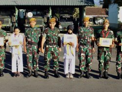 Harumkan Nama Batalyon, Atlet Karate Yonarmed 3/NP Terima Penghargaan
