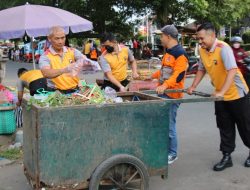 Peduli Lingkungan, Serentak Polresta Magelang Bersama Jajaran Polsek Bersihkan Sampah