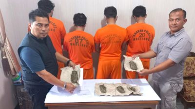 Ungkap Jaringan Narkotika, Polresta Magelang Tetapkan 4 Tersangka
