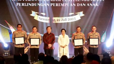 Komitmen Pada Perlindungan Terhadap Anak, Polda Jateng Raih Penghargaan dari Menteri PPPA
