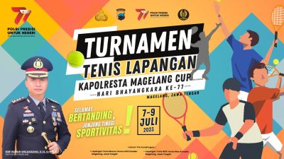 Atlet PON Bakal Meriahkan Turnamen Tenis Lapangan Kapolresta Magelang Cup