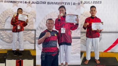 Membanggakan, Prajurit dan Keluarga Yonarmed 3/NP Raih Prestasi Kejuaraan Karate