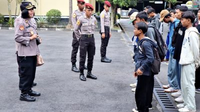 Polresta Magelang Pulangkan Puluhan Pelajar Kedapatan Ngrembol