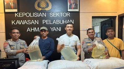 120 Liter Miras Cap Tikus di Atas KM Geovani Disita Polisi