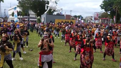 Diinisiasi Polres Magelang Kota, Tari Sluku-Sluku Bathok Pecahkan Rekor MURI