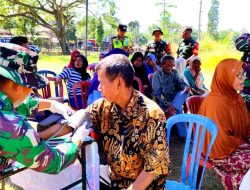 Satgas Pamtas Yonarmed 11 Kostrad Gelar Pengobatan Massal di Daerah Latihan