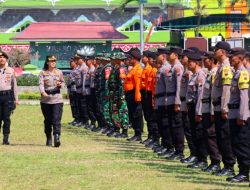 Polres Magelang Kota Laksanakan Apel Gelar Pasukan Satgas Karhutla