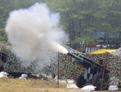 Yonarmed 3/NP Laksanakan Kegiatan Latihan Menembak Senjata Berat Teknis